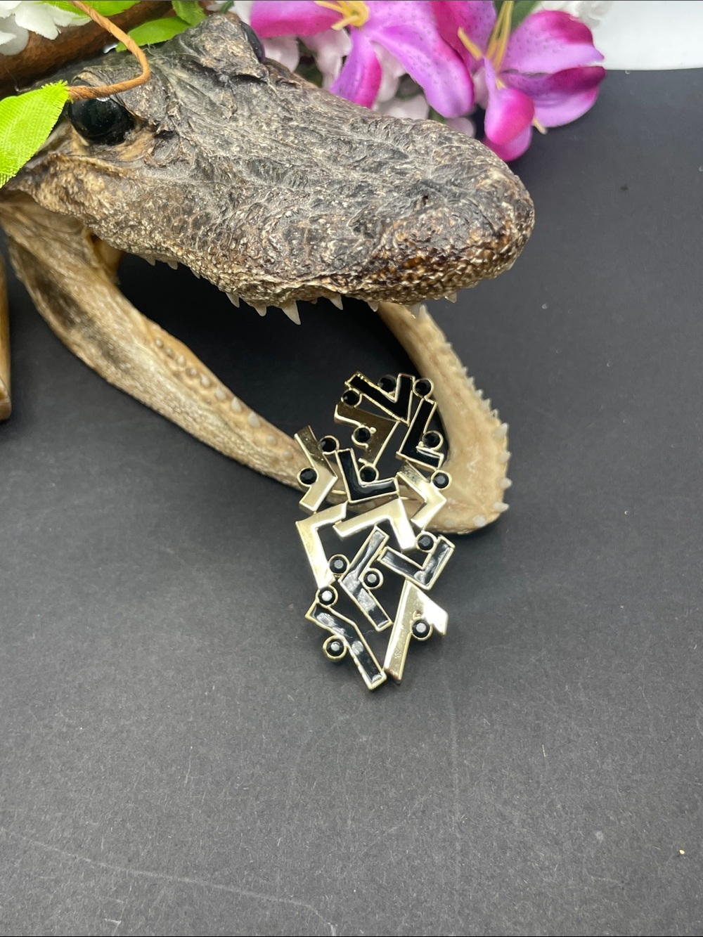 St John geometric brooch vintage